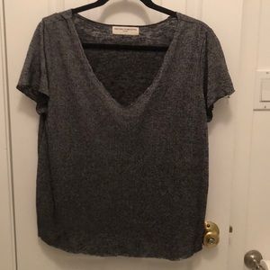 grey v neck